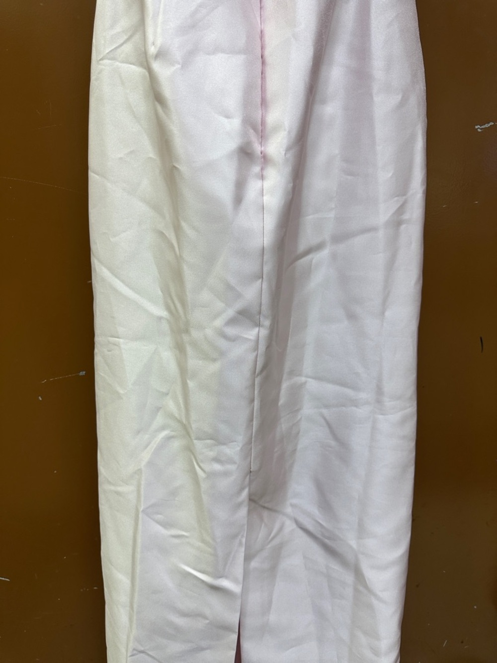 Alfred Sung Strapless Bow Belt Satin Twill Column Gown Dress Size 2R - Picture 8 of 10